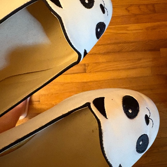 BAMBOO White and Black Panda Flats - Picture 3 of 4